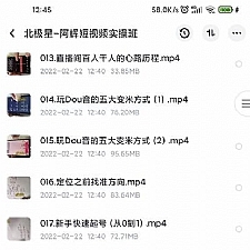 北极星-阿辉短视频运营实操班，0-1系统教学，​7-15天独立运营账号