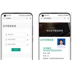 Thinphp开发的证书查询系统源码开源版自适应多端支持PC+WAP含安装教程