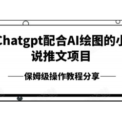 Chatgpt配合AI绘图的小说推文项目，保姆级操作教程分享