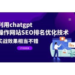 利用 ChatGPT 操作网站 SEO 排名优化技术：实战效果相当不错（共 5 节视频课）