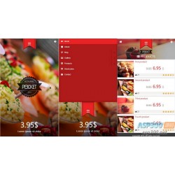 微官网美食订餐HTML5触屏订餐模板源码