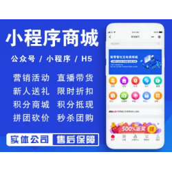 微信小程序商城源码独立版/公众号/H5/DIY装修/营销/直播/拼团/秒杀/前端vue全开源代码