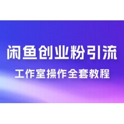 第一期：暴力引流，无脑搬运，闲鱼创业粉引流一天 200+，可工作室操作全套教程详细步骤